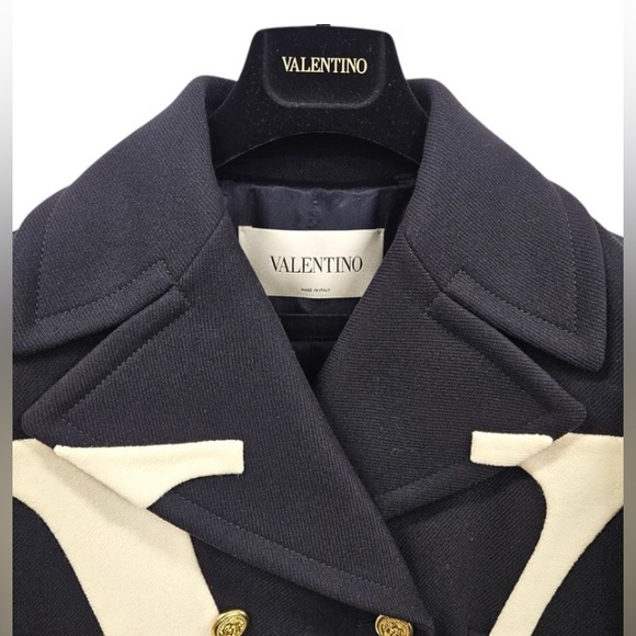 NWT VALENTINO WOOL PEACOAT - Picture 4 of 6